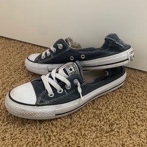 Navy blue slip on Converse